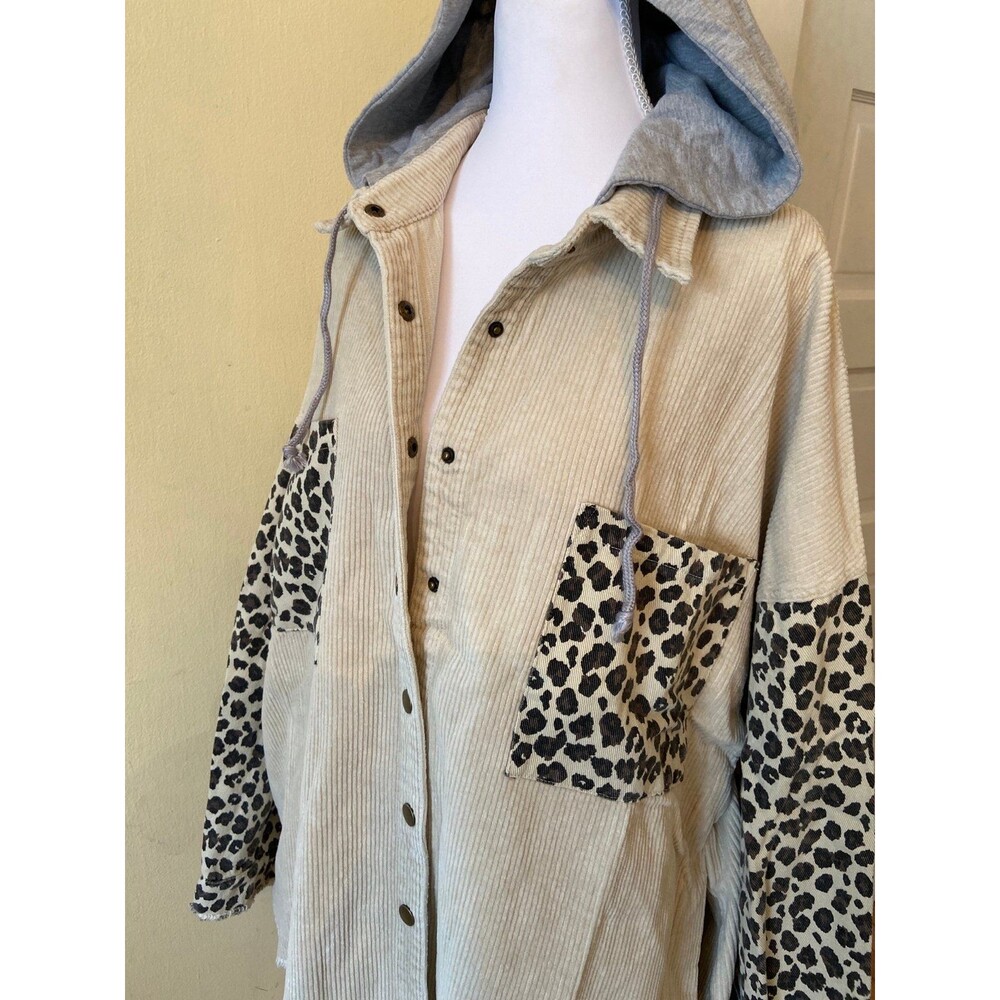 OLI HALI TOP OLI & HALI shirt Oli and Hali long sleeve snap down pockets boho SM - Picture 4 of 12